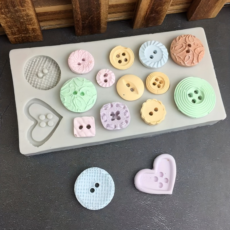Soap Making Silicone Molds - Buttons Shape Silicone Mold Silicone Mold