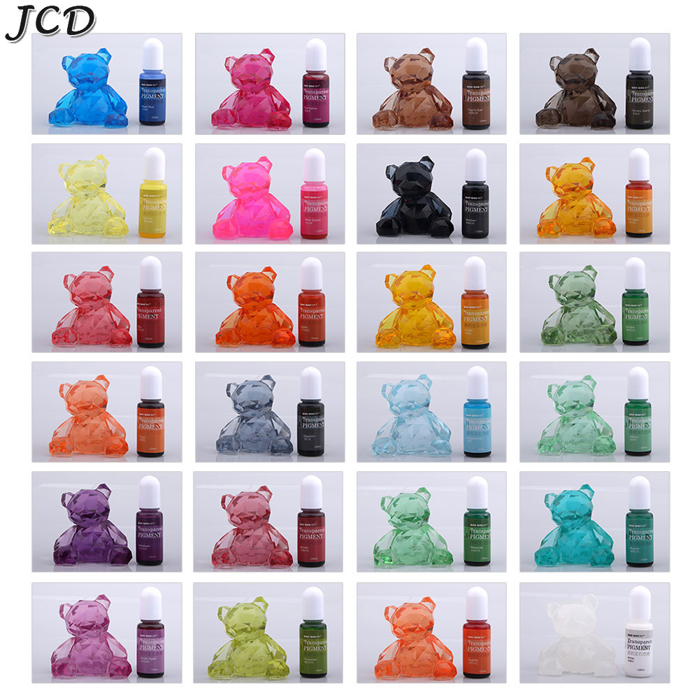 Soap Making For Beginners Book - JCD 24Color 10ml Transparent Gem Epoxy
