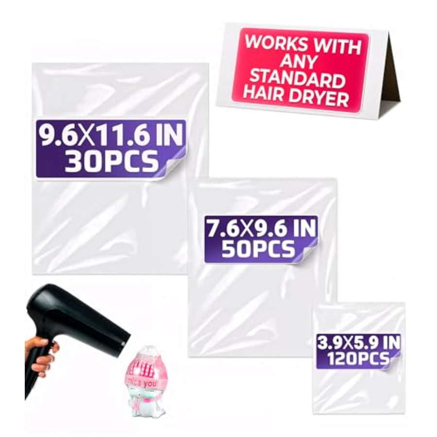 Shrink Wrap Pvc - 200 Pcs Heat Shrink Wrap Bags