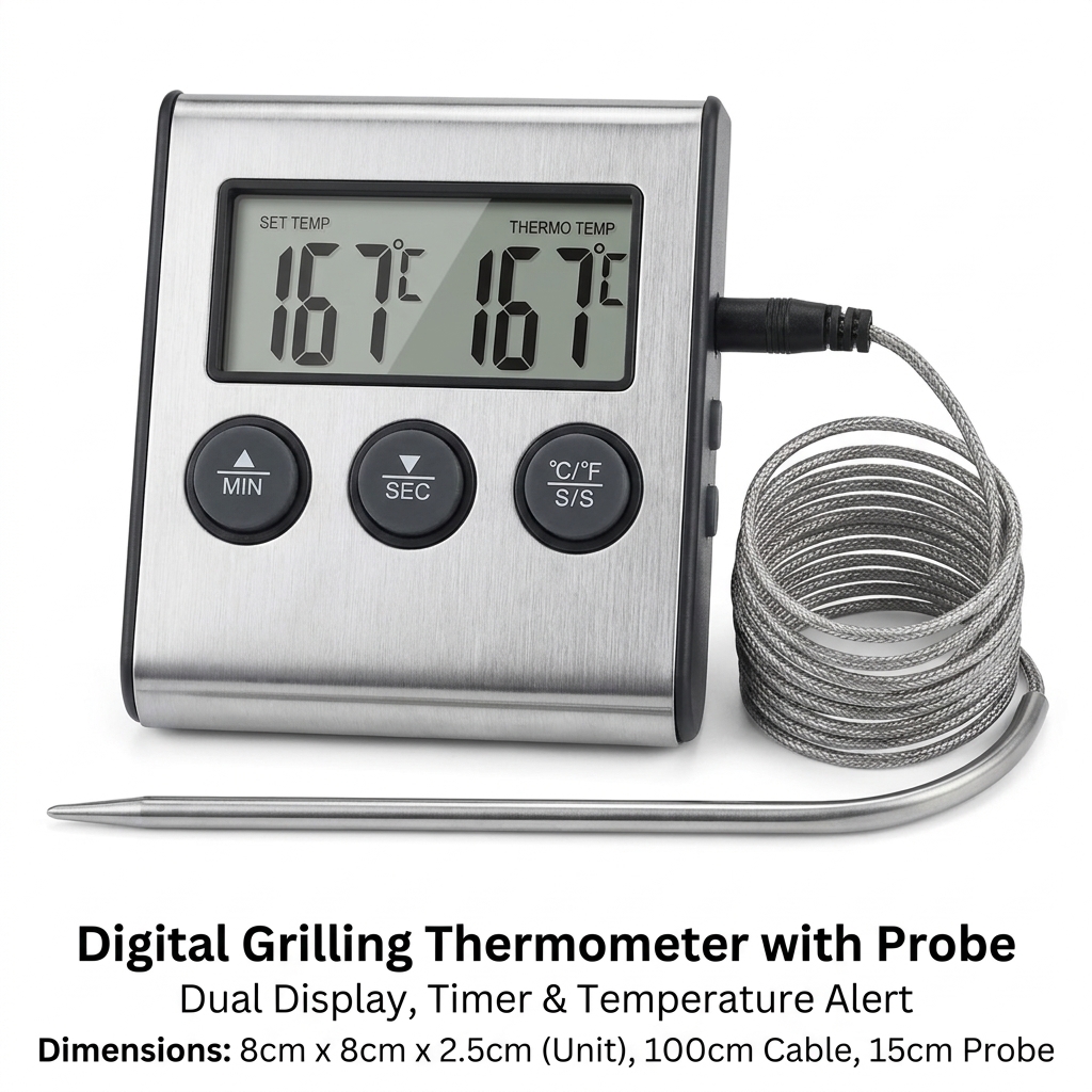 Soap Making Thermometer - Digital Kitchen Cooking Thermometer with Probe