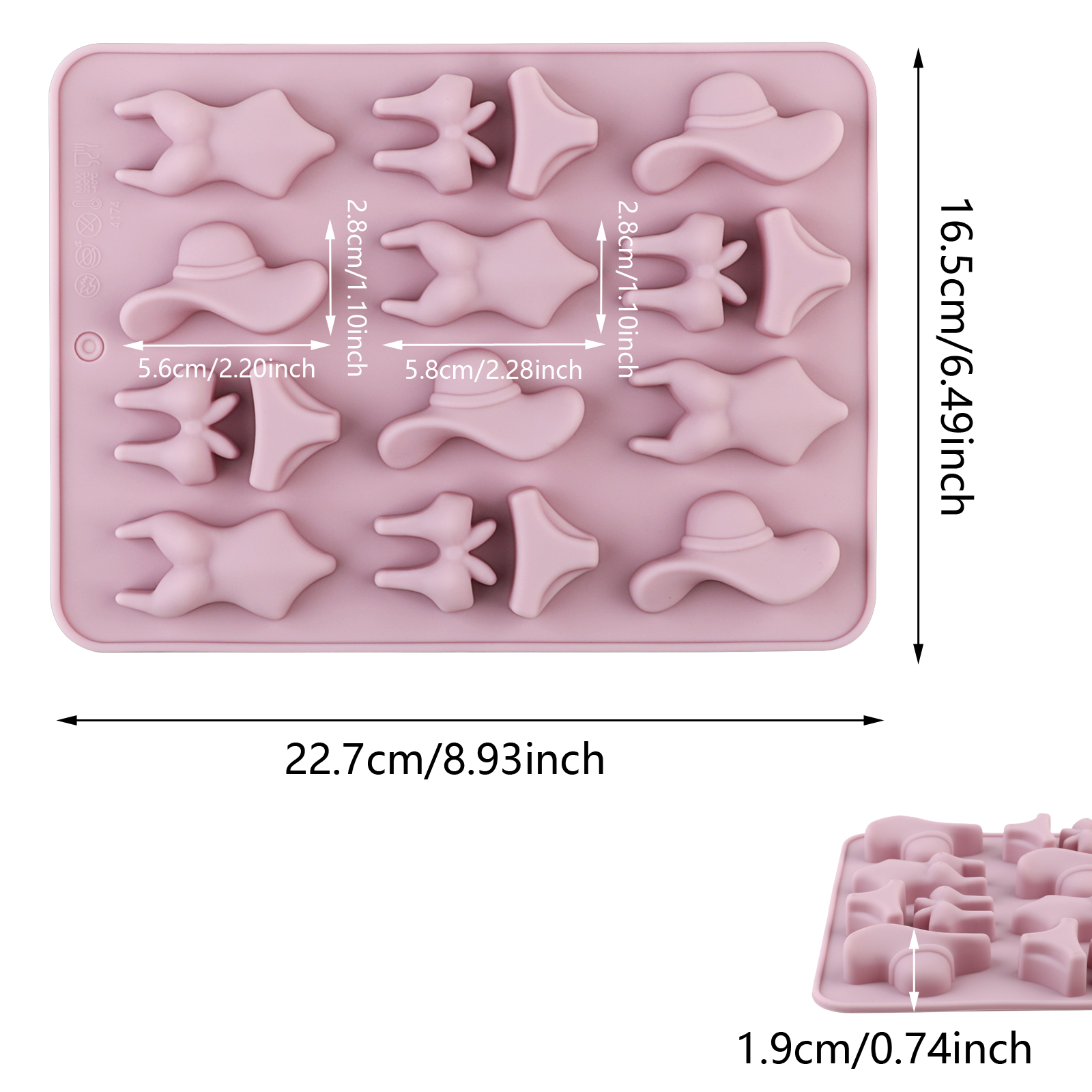 A Summer-Themed Beach Bikini M – обзор и цена Soap Making Silicone Molds