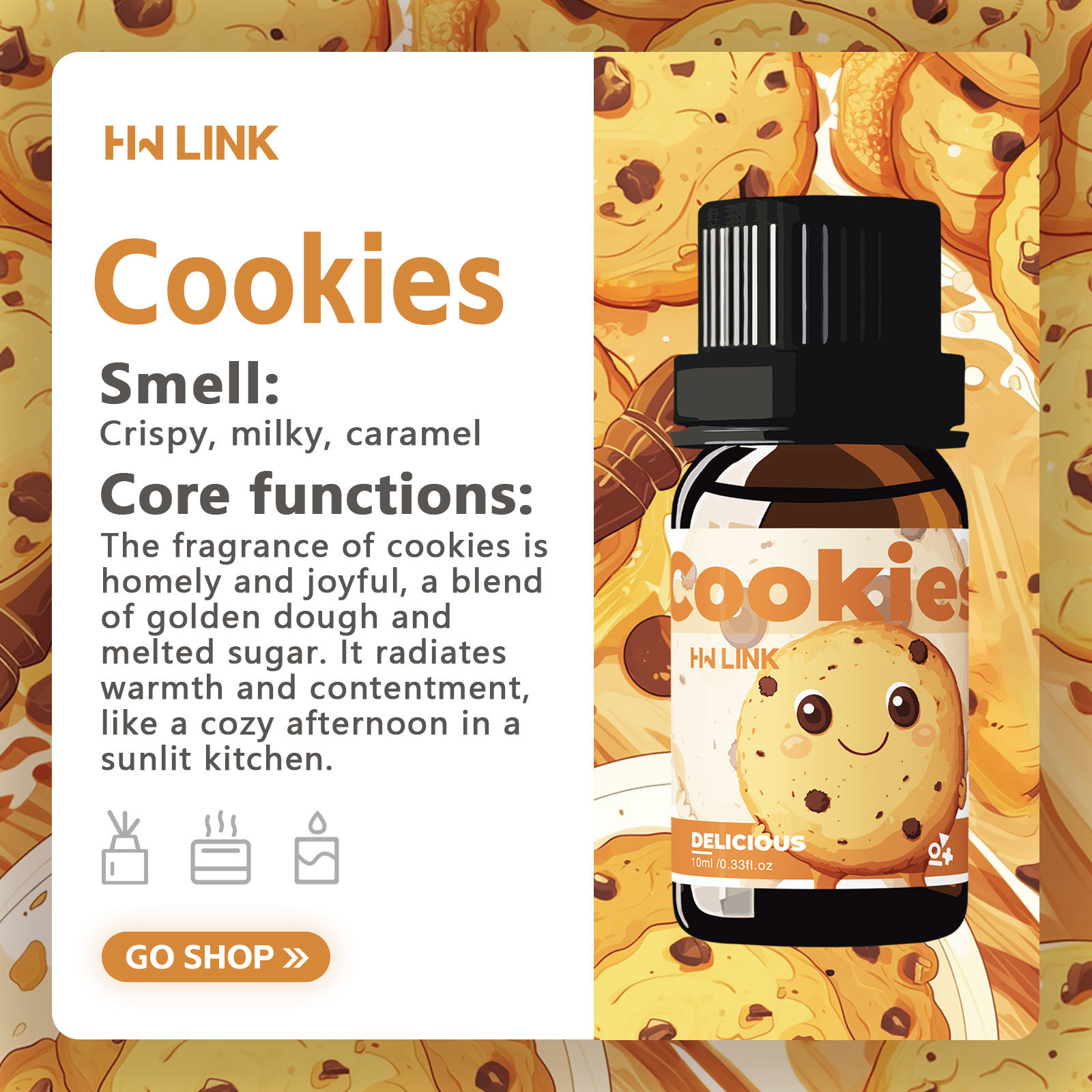 10ml Cookies Essential Oils Pe – обзор и цена Soap Making Additives