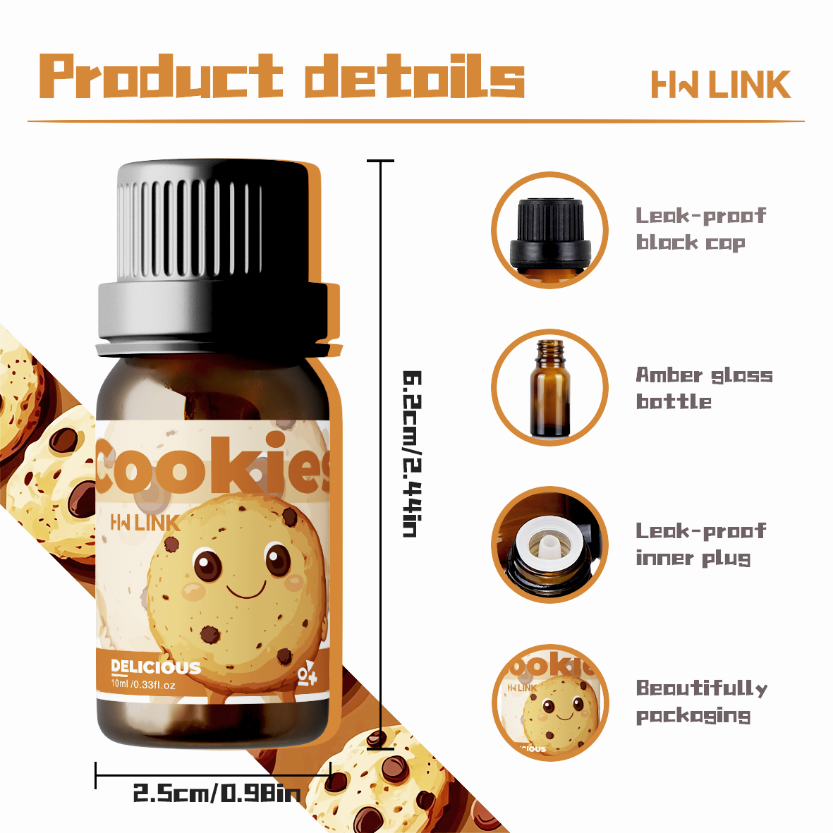 10ml Cookies Essential Oils Pe – обзор и цена Soap Making Additives