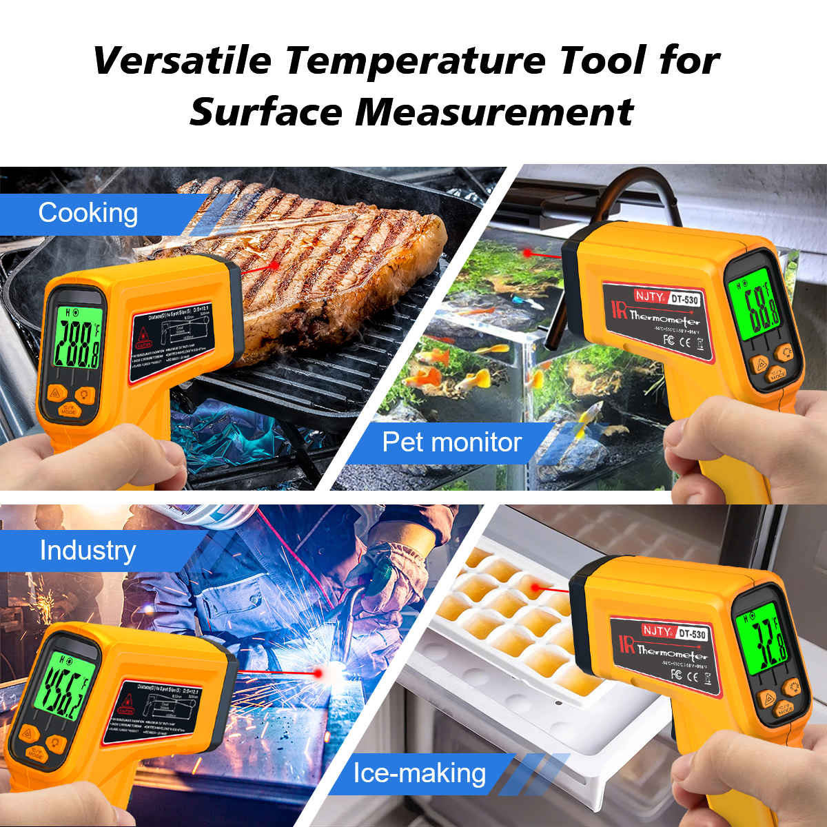 NJTY Infrared Thermometer Lase – обзор и цена Soap Making Thermometer
