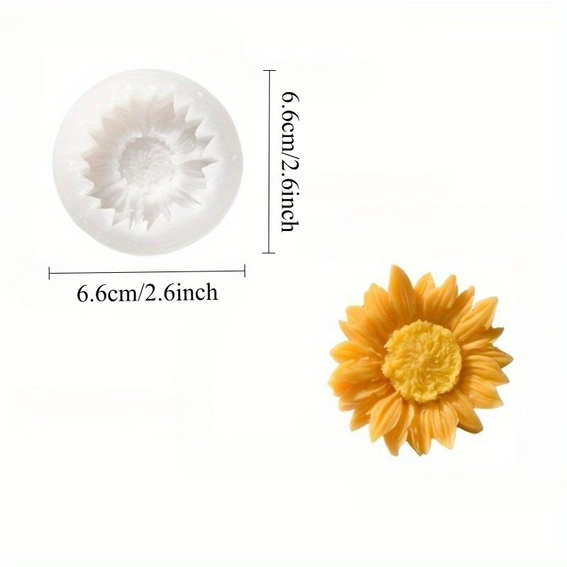 Vibrant 3D Sunflower Silicone  – обзор и цена Soap Making Silicone Molds