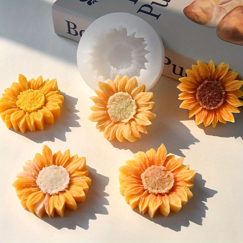 Vibrant 3D Sunflower Silicone  – обзор и цена Soap Making Silicone Molds