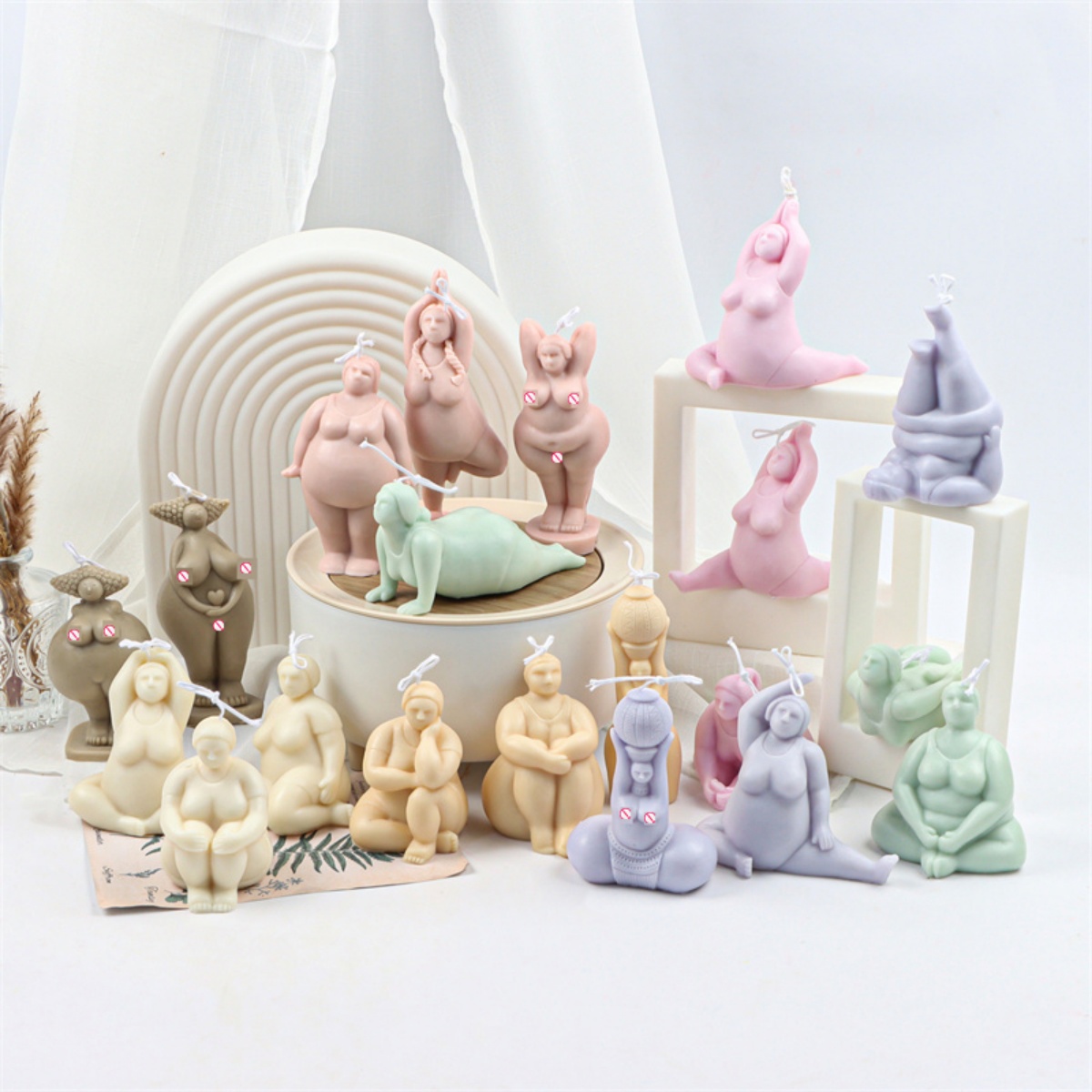 3D Lady Body Candle Mold Yoga  – обзор и цена Soap Making Additives
