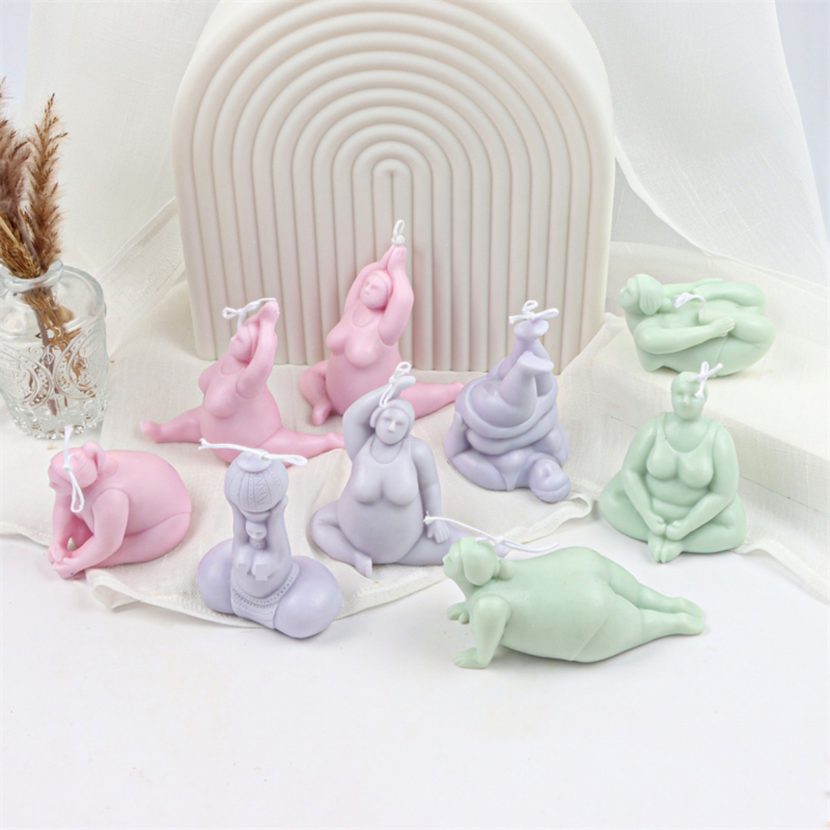 3D Lady Body Candle Mold Yoga  – обзор и цена Soap Making Additives
