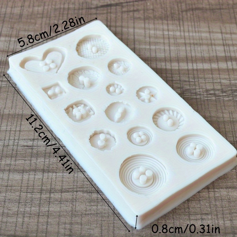 Buttons Shape Silicone Mold Si – обзор и цена Soap Making Silicone Molds