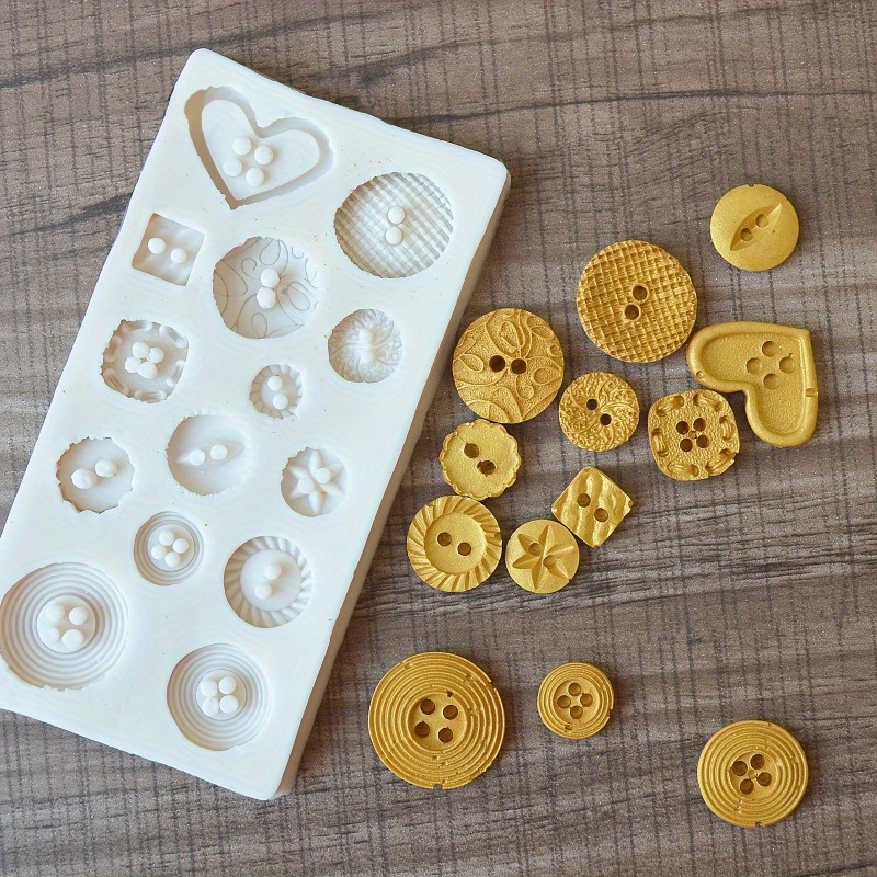 Buttons Shape Silicone Mold Si – обзор и цена Soap Making Silicone Molds