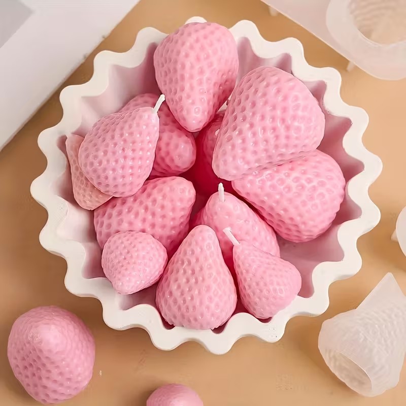 Strawberry Silicone Candle Mol – обзор и цена Soap Making Silicone Molds