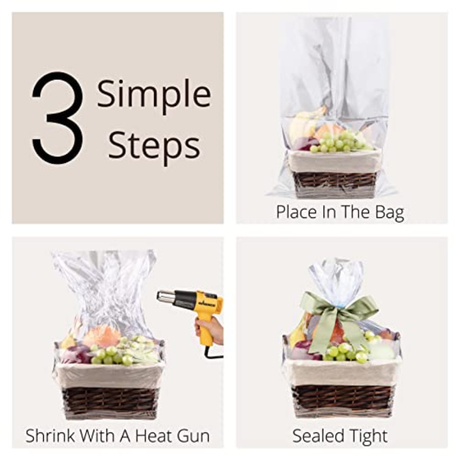 Shrink Wrap Basket Bags For Gi – обзор и цена Shrink Wrap Pvc