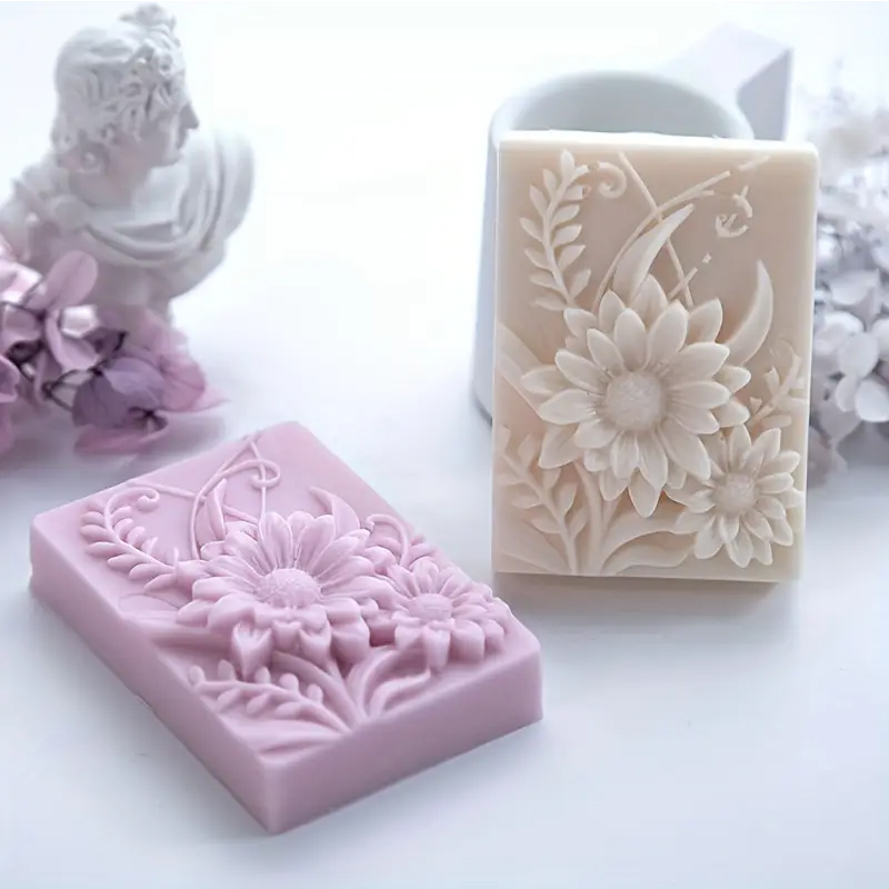 3D Flower Square Soap Silicone – обзор и цена Soap Making Additives