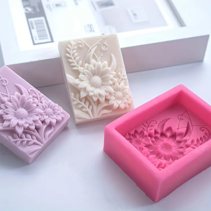 3D Flower Square Soap Silicone – обзор и цена Soap Making Additives