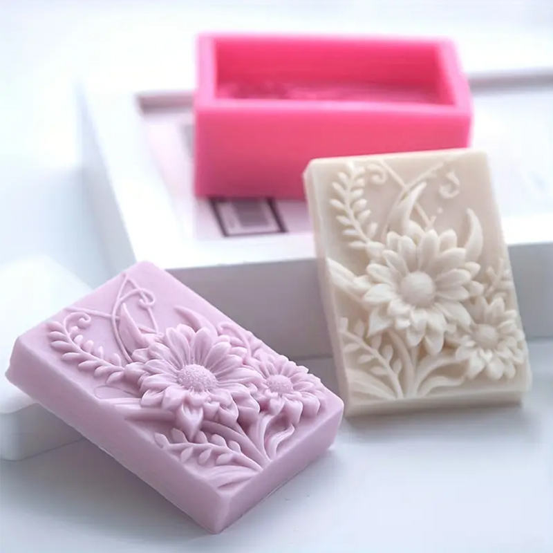 3D Flower Square Soap Silicone – обзор и цена Soap Making Additives