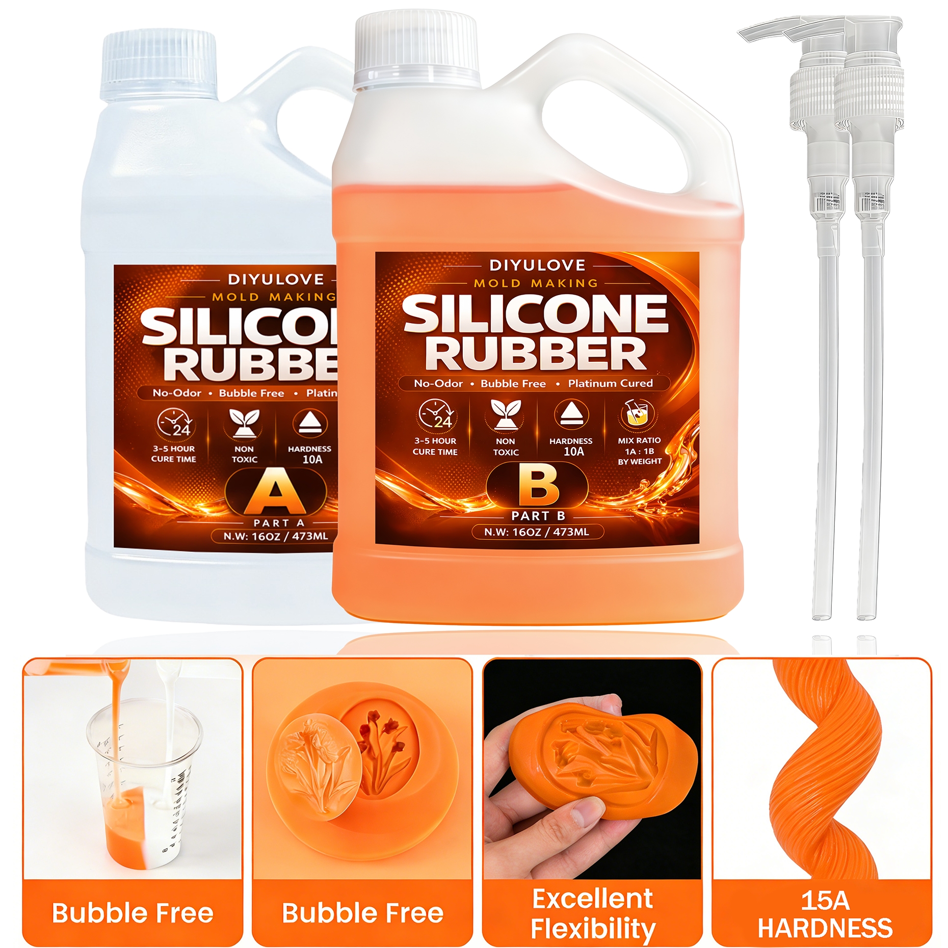 Liquid Silicone Rubber Kit,Hig – обзор и цена Soap Making Silicone Molds