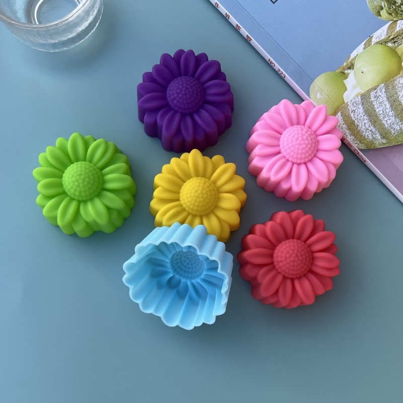 6 Pcs Set Non-Stick Flower Des – обзор и цена Soap Making Silicone Molds