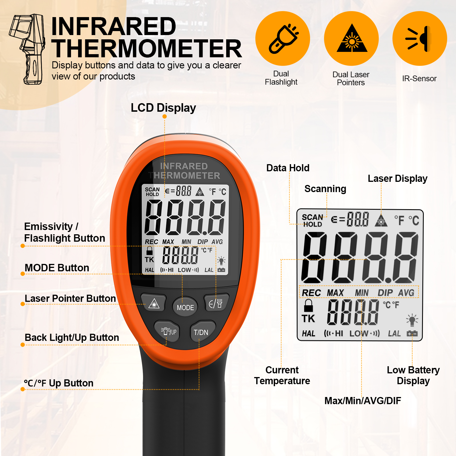 BT-1500-APP Non contact infrar – обзор и цена Soap Making Thermometer