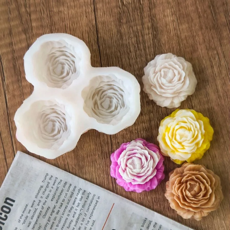 Peony Flower Candle Silicone M – обзор и цена Soap Making Silicone Molds
