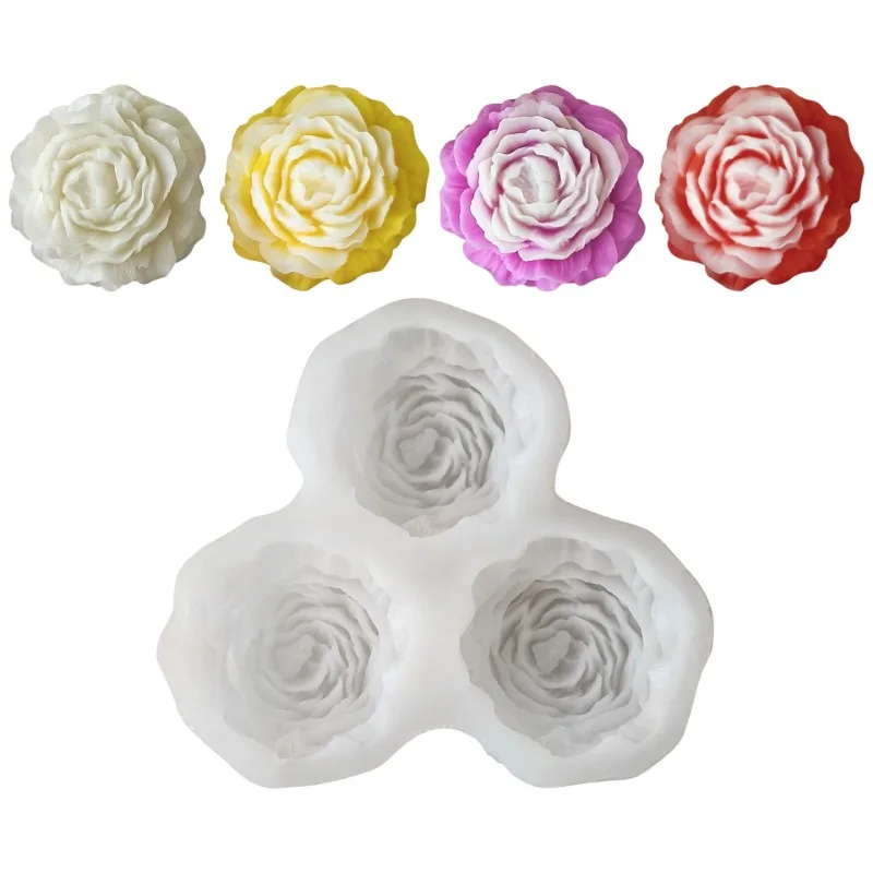 Peony Flower Candle Silicone M – обзор и цена Soap Making Silicone Molds